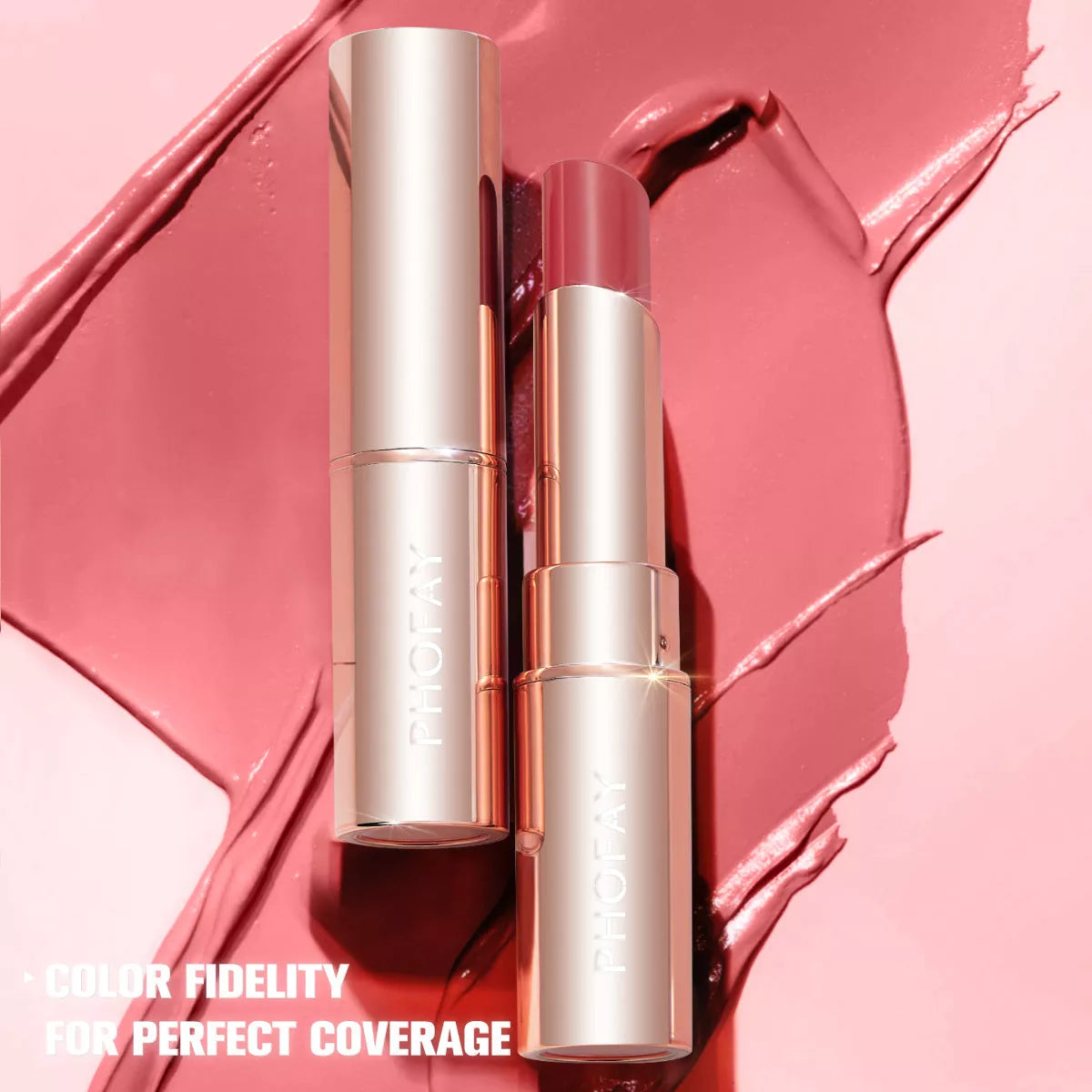 PHOFAY Moisturizing Lipstick in vibrant colors with hydrating and long-wearing benefits