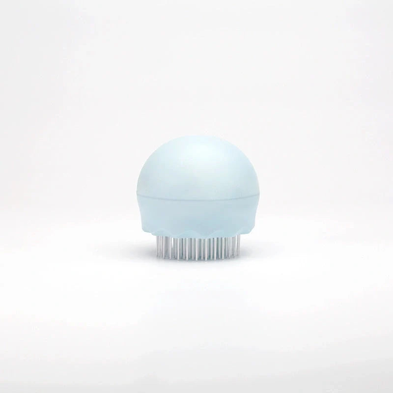 Floating Massage Pet Needle Comb in orange pink and baby blue for cat hair cleaning