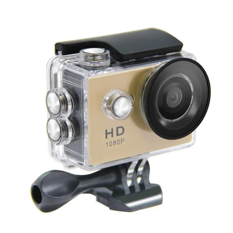 SJ4000 waterproof action camera with 2.0in LCD, 12MP sensor, 170° lens, and 30m water-resistant casing