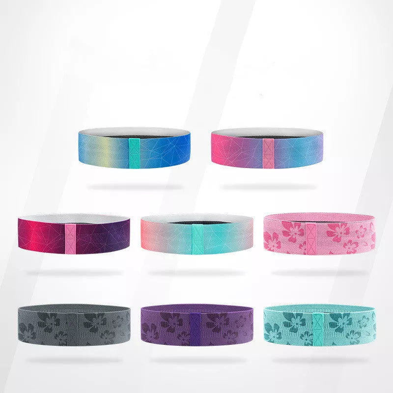 Pure cotton yoga resistance band for hip and buttocks training in various colors and sizes