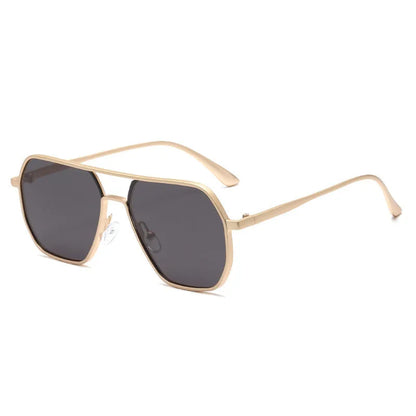 Men's irregular shaped polarized sunglasses with UV protection for driving and outdoor use
