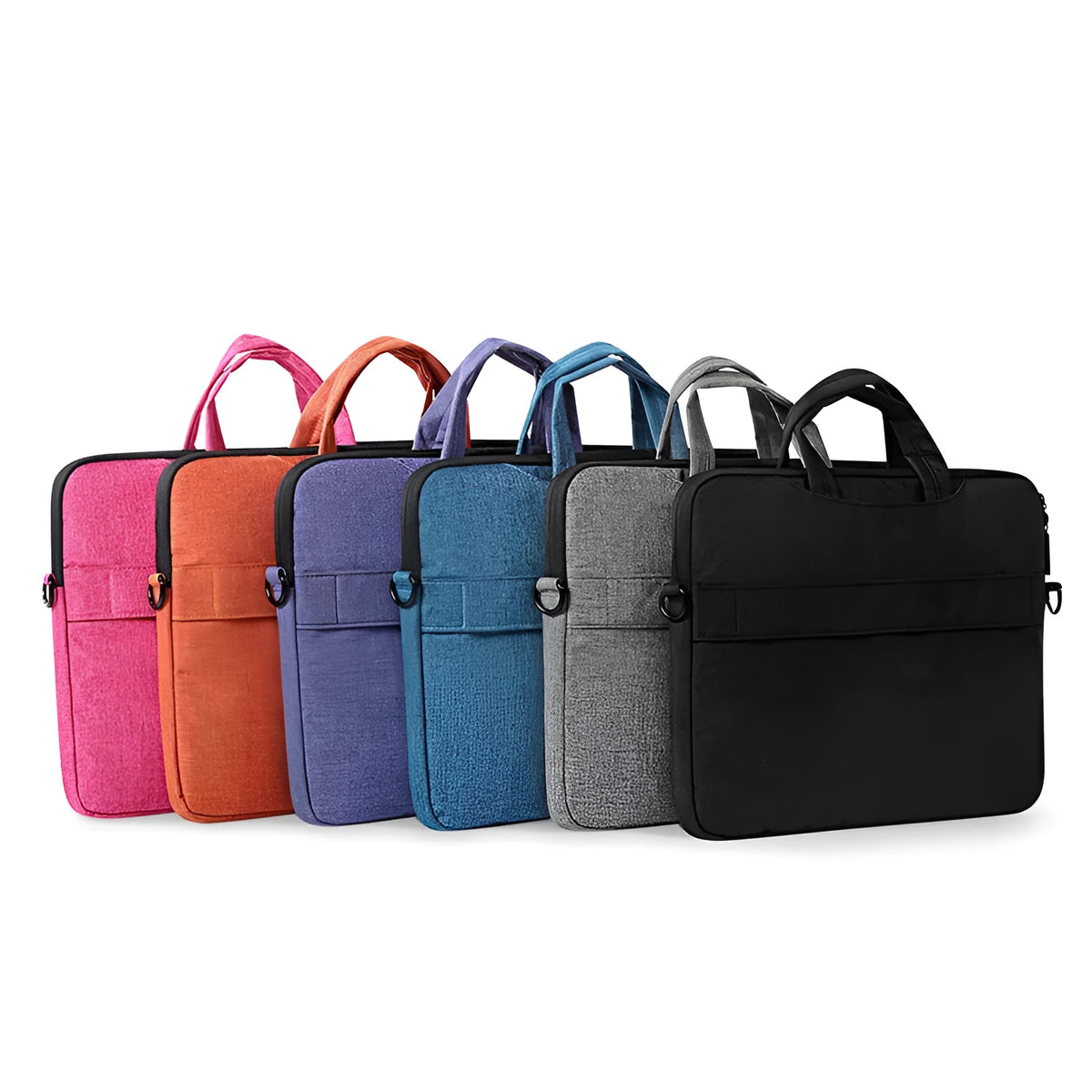 Okade burlap shoulder bag for 11 13 15 inch MacBook Pro Air, waterproof shockproof, zip closure