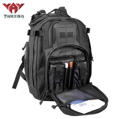 45-litre camouflage tactical backpack with 600D polyester construction for mountain climbing