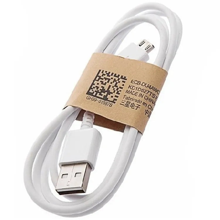 Android universal data cable with 1m length for mobile phone and tablet charging plus data transfer, available in black or white with PVC cable coating and compatibility with Android phones