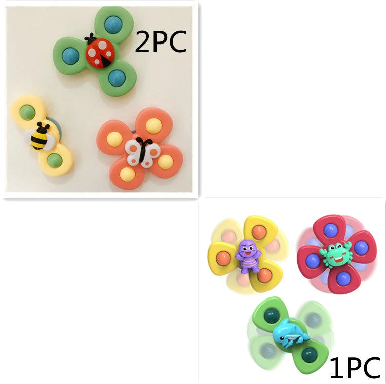 Kids insect spinner rattle bath toy for toddlers, durable and waterproof