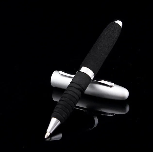 EVA Metal Cap Mini Ballpoint Pen with metal body, 112mm length, and 1.0mm tip in various refill colours