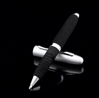 EVA Metal Cap Mini Ballpoint Pen with metal body, 112mm length, and 1.0mm tip in various refill colours