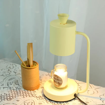 European style aromatherapy melting wax lamp with dimmer switch and metal construction