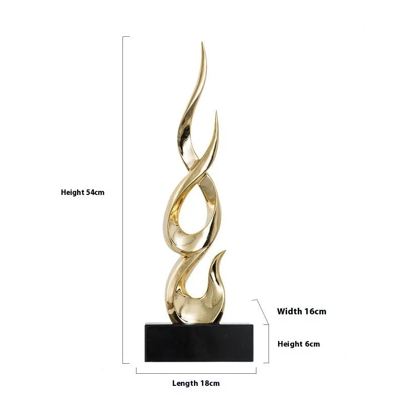 Festival high-rise decoration crafts in resin with custom colour options and modern minimalist design
