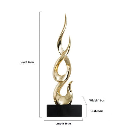 Festival high-rise decoration crafts in resin with custom colour options and modern minimalist design