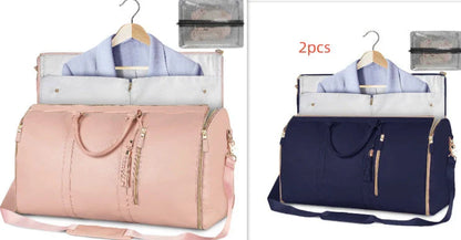 Spacious Travel Duffel Bag - Versatile Women's Handbag with Folding Suit Compartment in Multiple Color Options