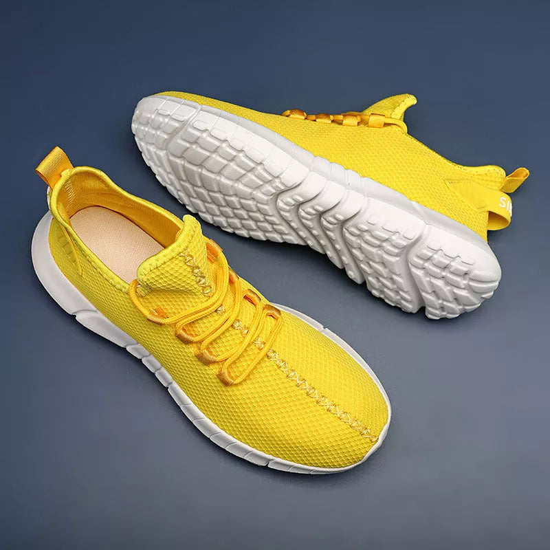 Men's lightweight mesh sports and casual shoes in various colors