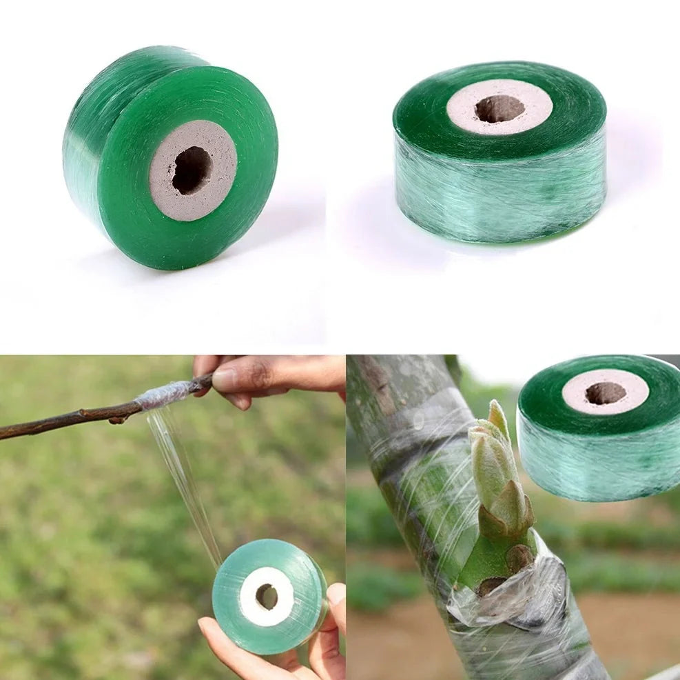Roll of 2cm wide grafting tape for fruit tree propagation with 100m length