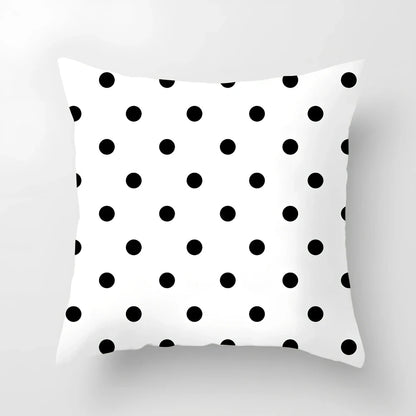 45x45cm geometric pattern sofa cushion cover in peach skin fabric