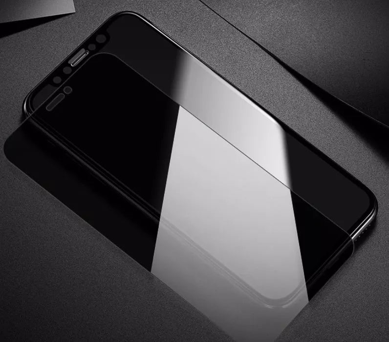 Tempered glass screen protector for iPhone with peep-proof privacy feature