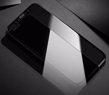 Tempered glass screen protector for iPhone with peep-proof privacy feature