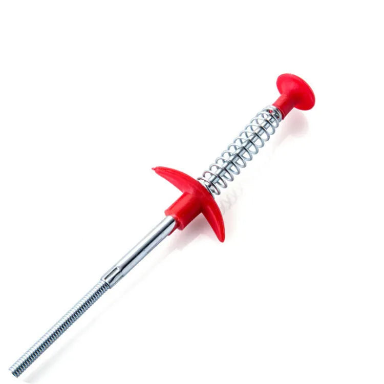 Sewer Dredge Spring Pipe Dredging Tool 60cm and 160cm Drain Cleaner for Household Kitchen Sink Hair Clog Removal with PP Grip and Stainless Steel Cleaning Tools for Plumbing Maintenance and Blockage Clearance