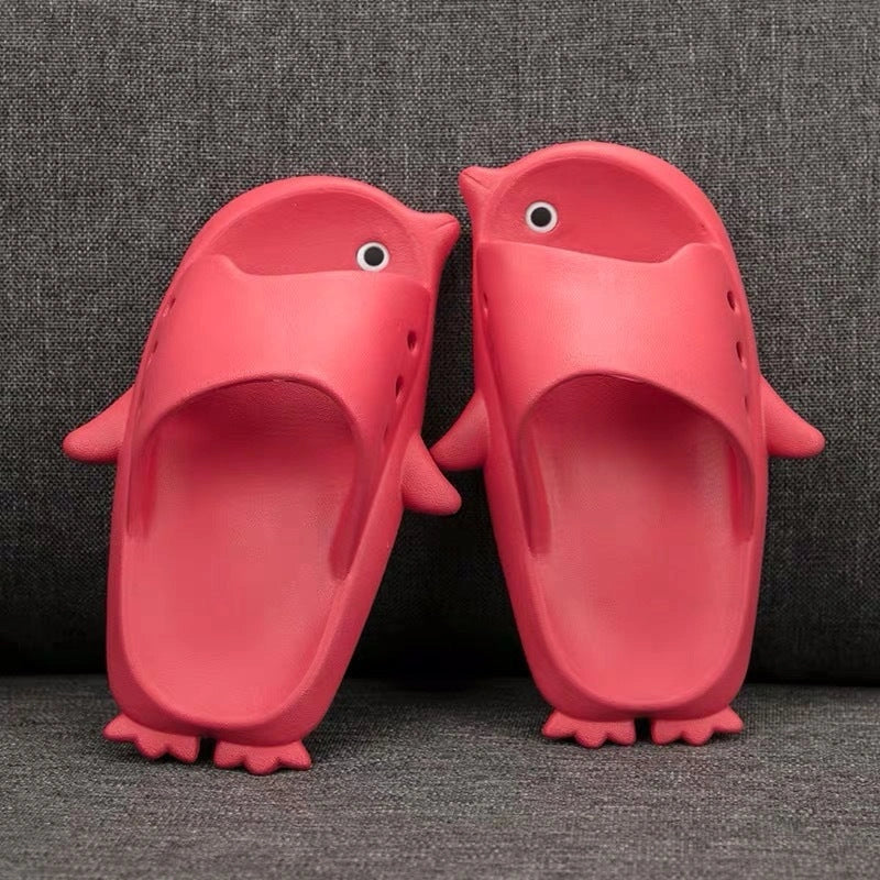 Children's soft penguin princess sandals with non-slip sole in multiple colors