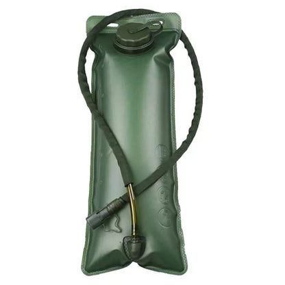 Portable TPU Water Bag in Army Green with plug-and-play hydration system