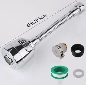 Faucet splash head filter with brass interface and ABS body for durable use