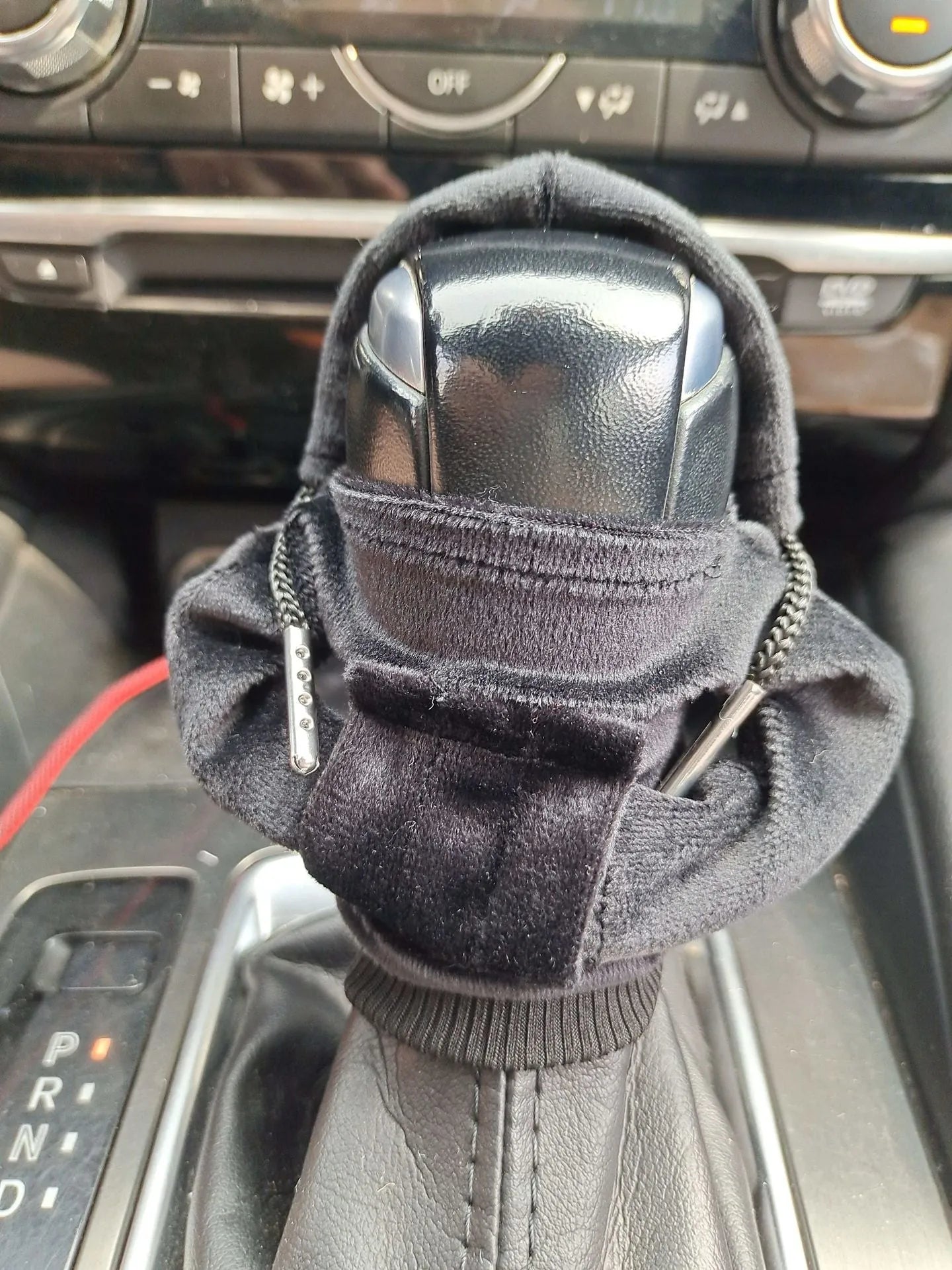 Pure cotton knitted gear lever cover in multiple colours for manual car interior decoration.