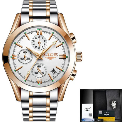 Sports quartz watch with 30M waterproof and mineral glass mirror