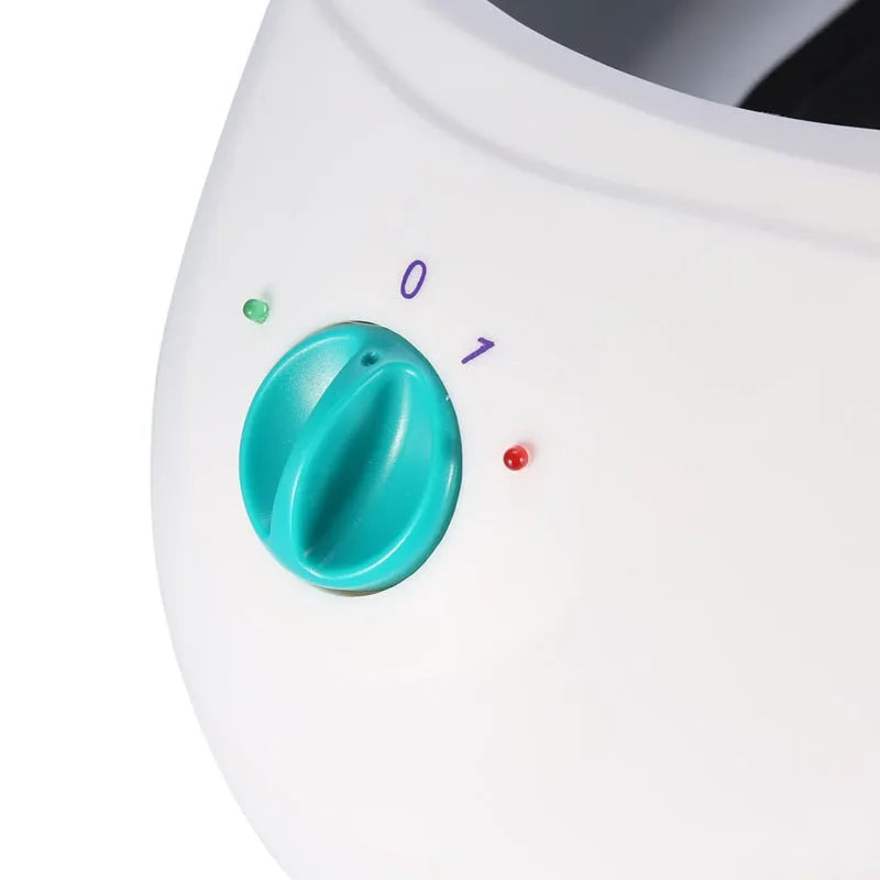 White professional wax heating instrument with 3000ML capacity pot and dual voltage operation