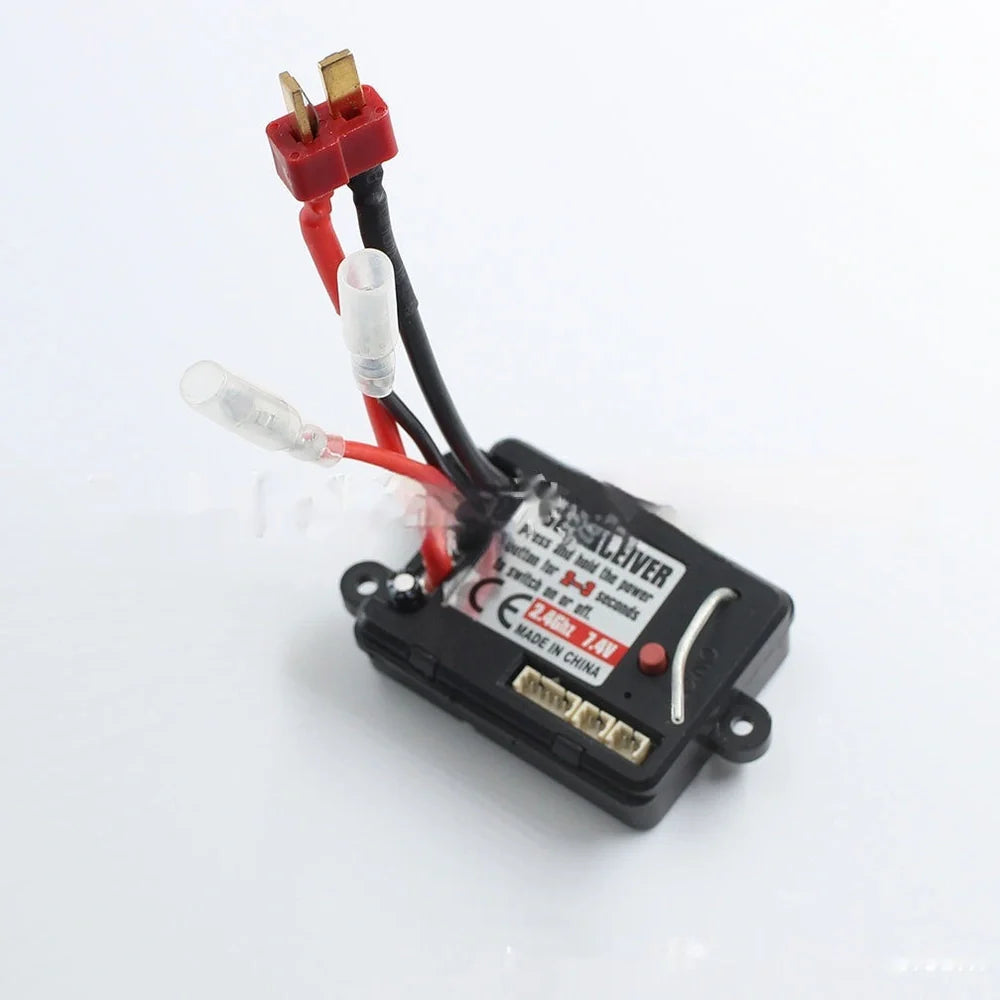 Black remote control car electrical adjustment accessories for Super Chiyu 16101 series in bagged packaging