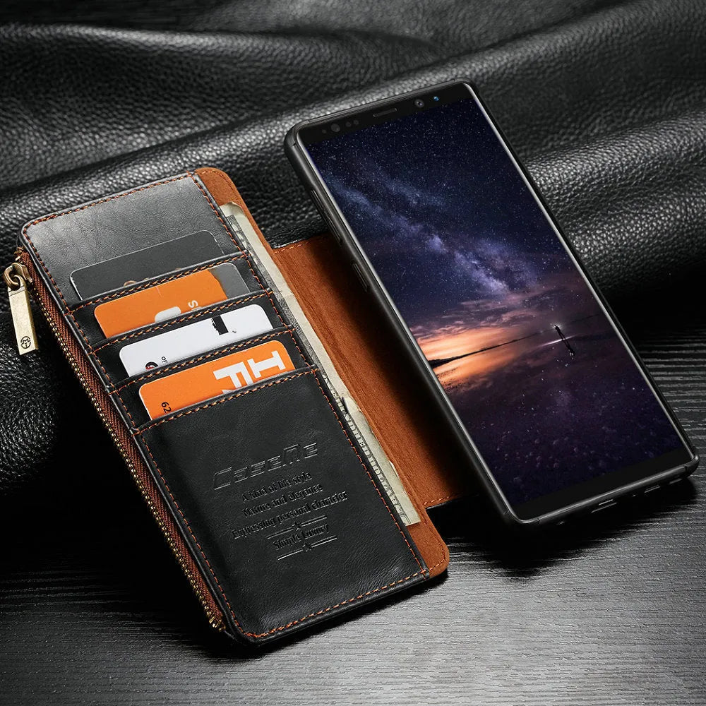 Samsung Note9 flip case in PU leather with anti-scratch protection and secure grip design