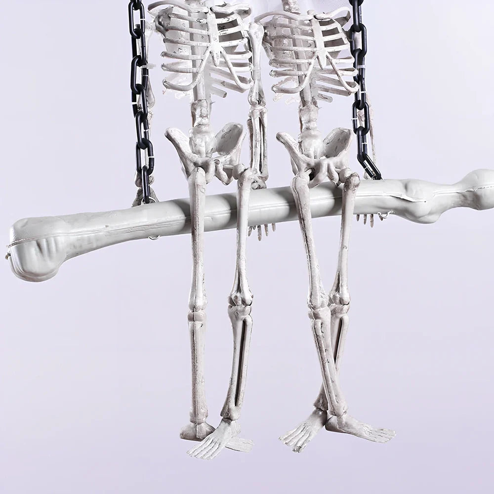 Halloween bride and groom foam door hanging pendant with cloth decoration measuring 30cm