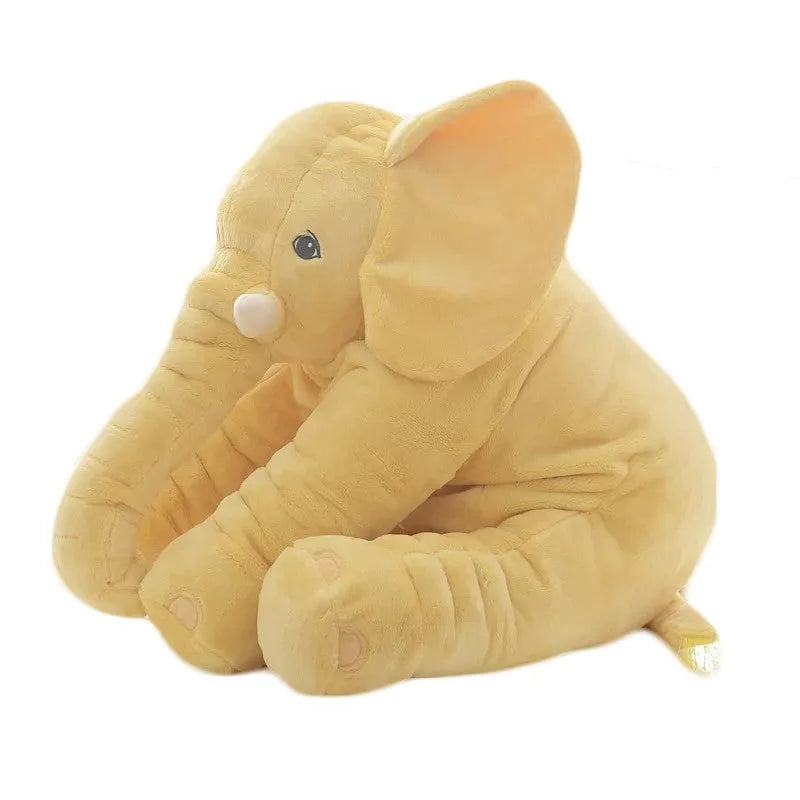 Elephant doll pillow baby comfort sleep toy in short plush with PP cotton filling, 60cm and 40cm sizes