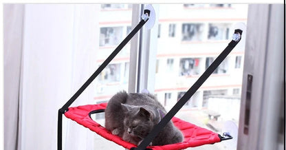 Cat Hammock Window Resting Seat Perch for indoor cats, available in multiple colors
