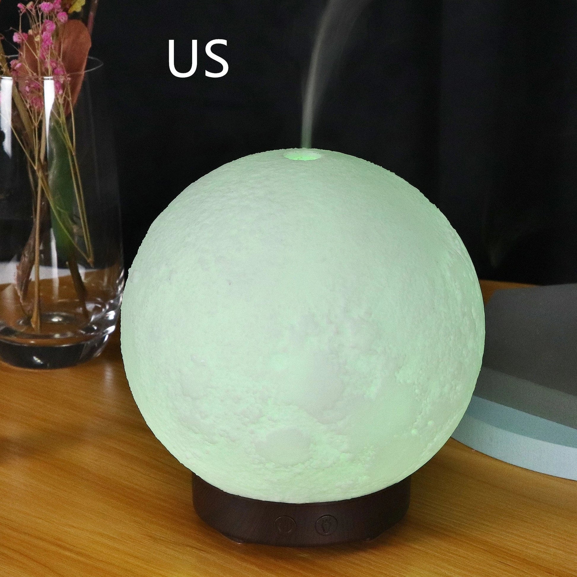 Elegant Ultrasonic Humidifier and Aroma Diffuser with wood grain and color options