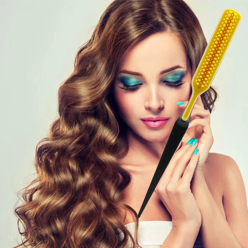 Stylish Fluffy Hair Comb in multiple vibrant colors, made from premium ABS material for effortless hair styling and detangling
