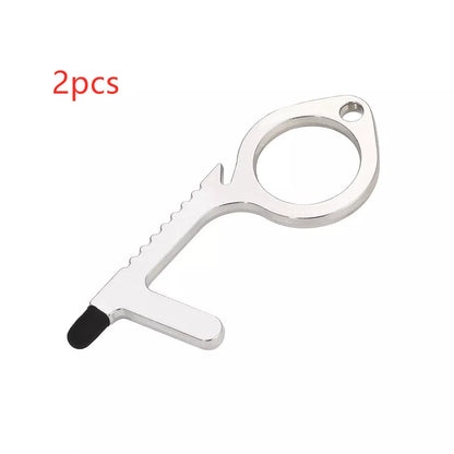 Alloy protective door opener keychain in various colors