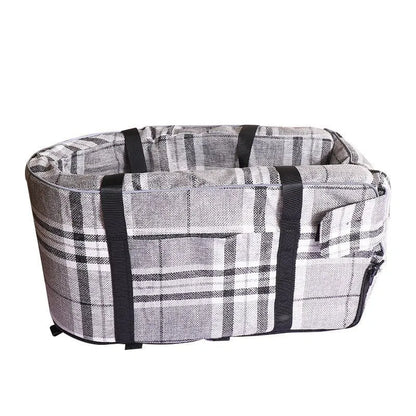 Outdoor pet kennel for car use with cloth construction and 25D sponge cushioning in multiple colour options