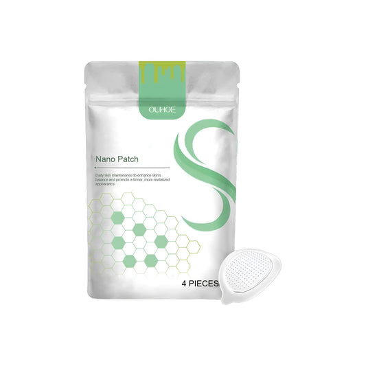 Micro needle body shaping care patch pack containing four adhesive patches with bee venom and black pepper extracts