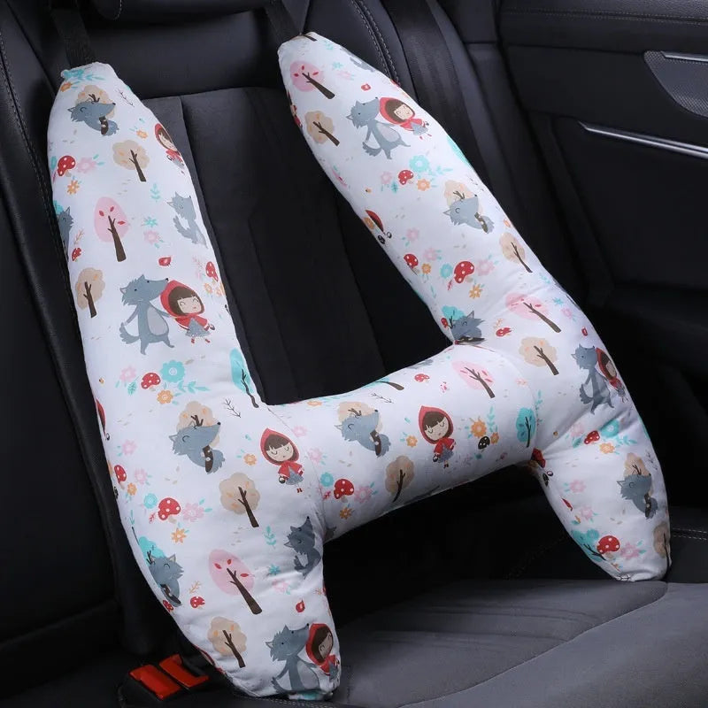55x70cm car pillow with choice of 20 character patterns including dinosaur, unicorn, and bunny designs