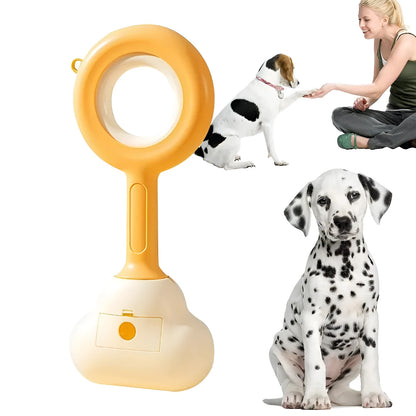 Cloud-shaped jaw dog pooper scooper in ABS plastic for outdoor pet waste cleanup