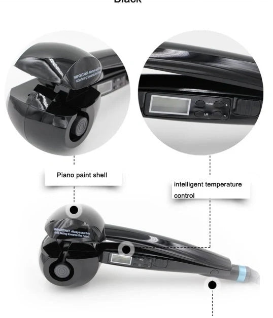 Ceramic pear flower perm styler with adjustable settings for perfect curls