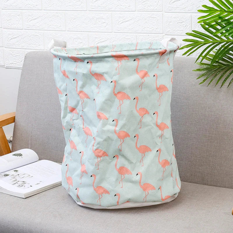 European-style cotton linen laundry basket in elegant designs for stylish home organization