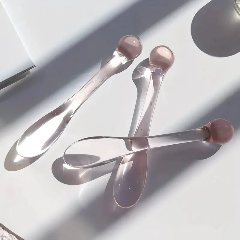 Hhomeenjoy Mini Beauty Spatula Set for Creams and Makeup Application