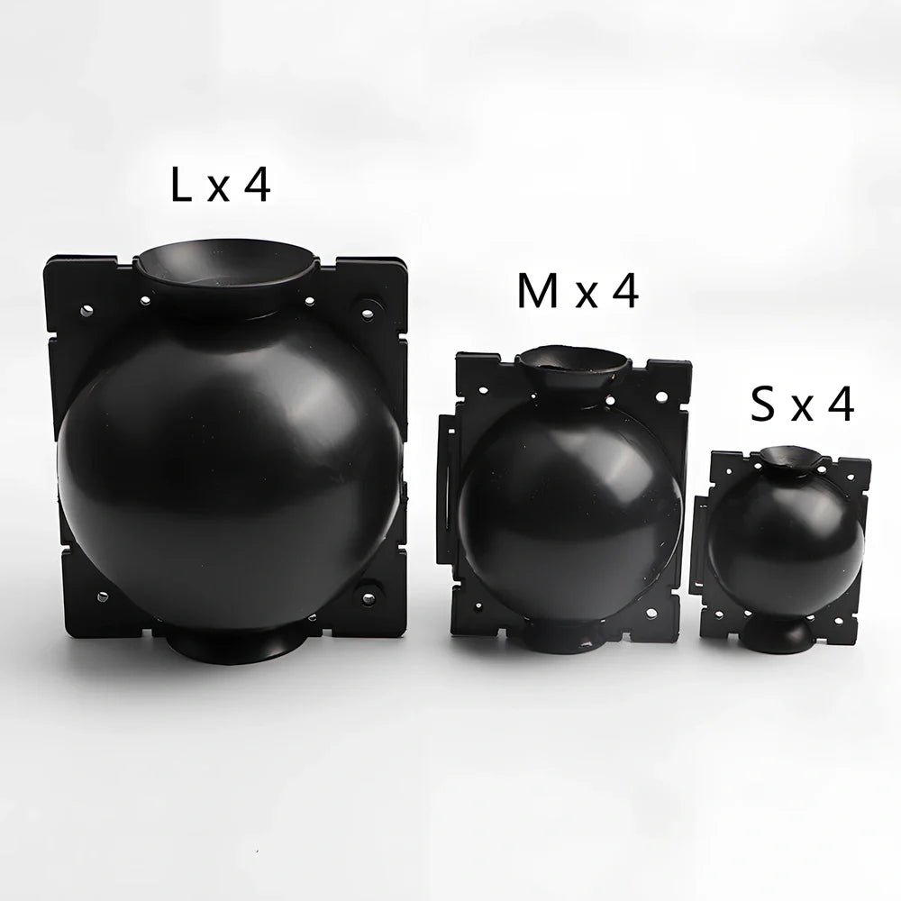 Black PP plastic plant rooting machine box for tree grafting, S size 10cm x 10cm with sealed lid for humidity control