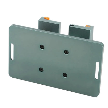 Mobile phone repair fixture with adjustable grip, silicone padding, and 360-degree rotation for rear cover removal