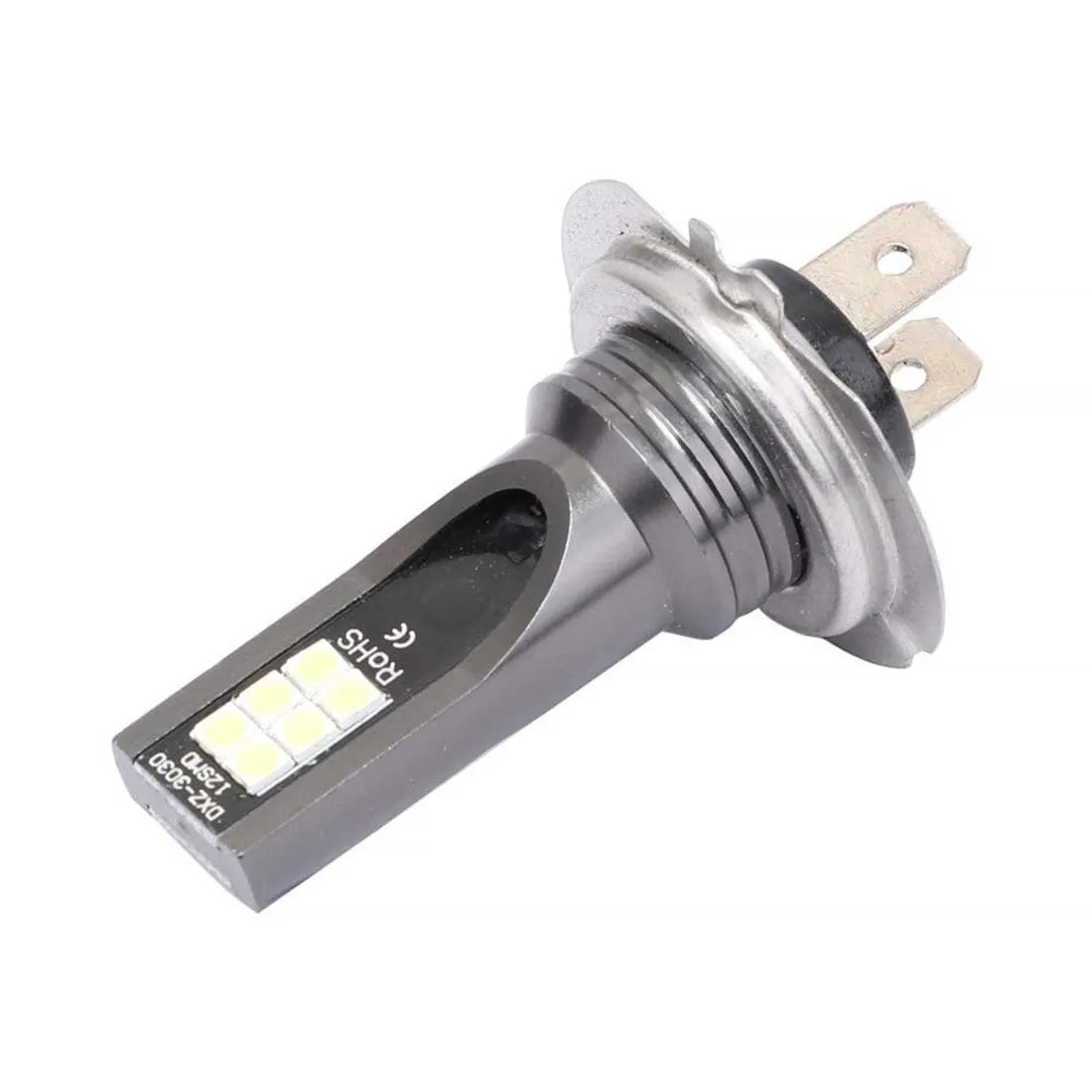 H7 LED fog light with aluminium housing and 12 SMD 3030 beads for 1200LM automotive lighting