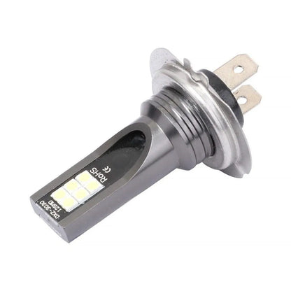 H7 LED fog light with aluminium housing and 12 SMD 3030 beads for 1200LM automotive lighting