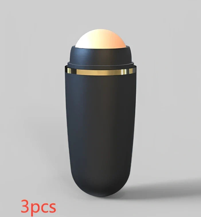 Portable volcanic stone oil absorbing ball measuring 3×8×2cm in white, black, and pink colour options