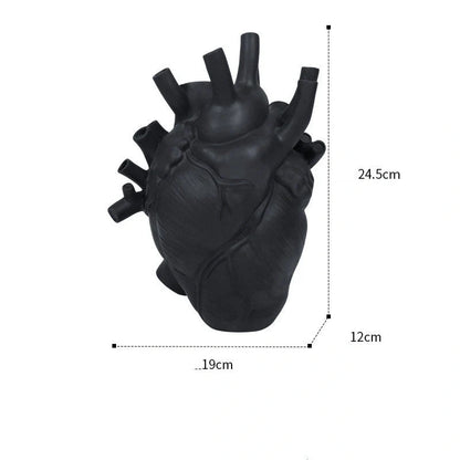 Nordic Style Heart-shaped Dry Vase for desktop decoration in various colors