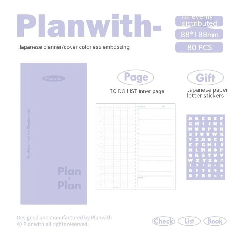 A5 embossed meter book with paper cover showing five colour options: white, purple, blue, grey, and protective cover