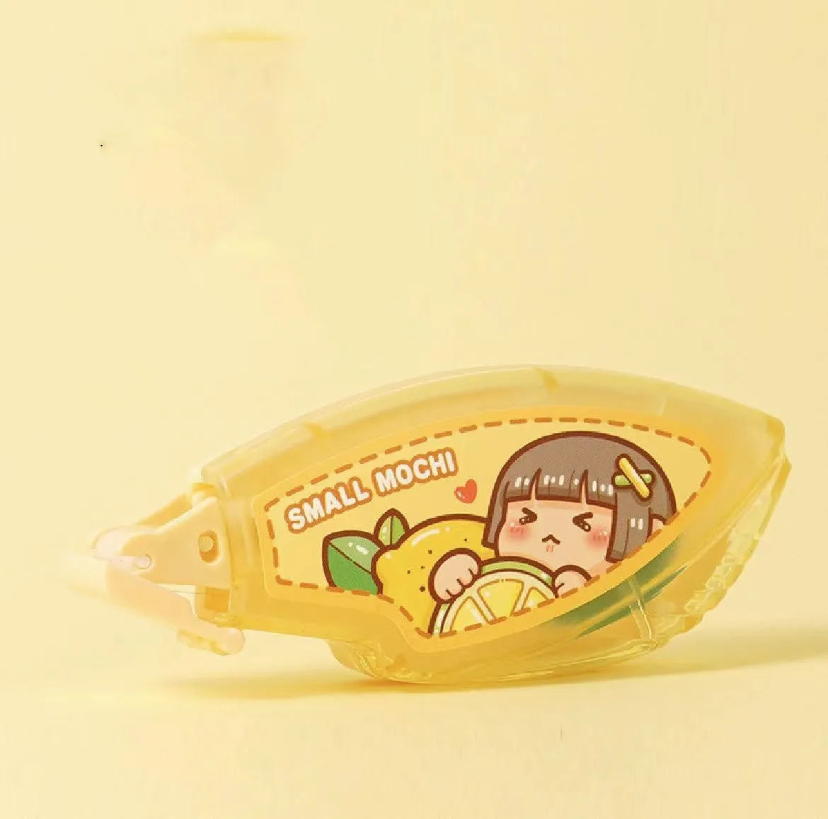 Hand Account Dotting Glue in peach juice colour with cute card packing for stationery adhesive supplies